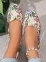 All Season Floral Casual Fabric Shallow Shoes