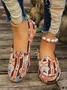 Ethnic All Season Casual Fabric Shallow Shoes