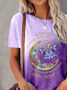 Casual Butterfly Crew Neck T-Shirt