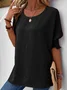 Casual Loose Plain Shirt