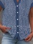 Casual Small Floral Blouse