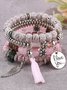 Women Boho Plain All Season Metal Music Festival Metal Chain Bracelets Bracelets