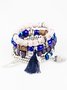 Women Boho Plain All Season Metal Music Festival Metal Chain Bracelets Bracelets
