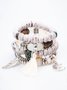 Women Boho Plain All Season Metal Music Festival Metal Chain Bracelets Bracelets