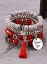 Women Boho Plain All Season Metal Music Festival Metal Chain Bracelets Bracelets