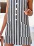 Casual Square Neck Loose Bib Pants With No