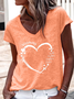 Loose Casual Cotton-Blend T-Shirt