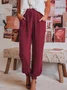 Loose Plain Casual Pants