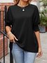 Casual Loose Plain Shirt