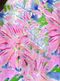 Floral V Neck Casual Shirt