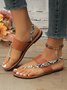 Snakeskin Summer Leather Sandal