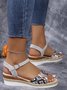 Wedge Heel Ethnic Sandal