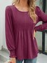 Crew Neck Casual Shirt