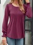 Crew Neck Casual Shirt
