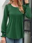 Crew Neck Casual Shirt