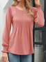 Crew Neck Casual Shirt