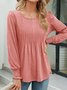 Crew Neck Casual Shirt