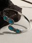 Vintage Alloy Turquoise Open Bracelet Women's Bohemian Bracelet
