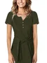 Sexy Plain Asymmetrical Buckle Dress