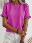 Casual Crew Neck Shirt