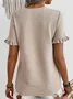 Casual Crew Neck Shirt