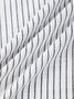 Shirt Collar Casual Loose Striped Dress With No