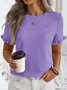 Casual Crew Neck Shirt