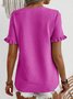 Casual Crew Neck Shirt