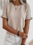Casual Crew Neck Shirt