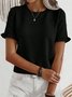 Casual Crew Neck Shirt