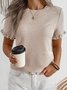 Casual Crew Neck Shirt