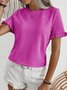 Casual Crew Neck Shirt