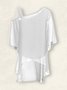 Casual Loose One Shoulder Two-Piece Set