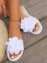 Plain Summer Slide Sandals