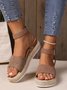 Thick Bottom Plain Casual Summer Sandal