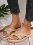 Summer Casual Plain Slide Sandals