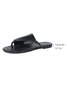 Plain Casual Pu Slide Sandals