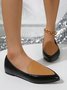 Minimalist Color Block Slip On Shoes