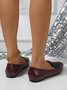 Minimalist Color Block Slip On Shoes