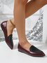Minimalist Color Block Slip On Shoes