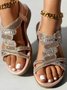 Summer Wedge Heel Casual Pu Sandal