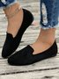 Plain All Season Faux Suede Casual Shallow Shoes