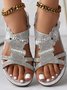 Summer Wedge Heel Casual Pu Sandal