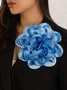 1pc Satin Flower Brooch Suitable For Holiday Parties