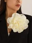 1pc Satin Flower Brooch Suitable For Holiday Parties