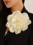 1pc Satin Flower Brooch Suitable For Holiday Parties