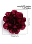 1pc Satin Flower Brooch Suitable For Holiday Parties