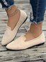 Plain All Season Faux Suede Casual Shallow Shoes