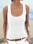 Regular Fit Casual Tank Top