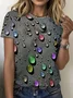 3d printing Casual Abstract Crew Neck T-Shirt